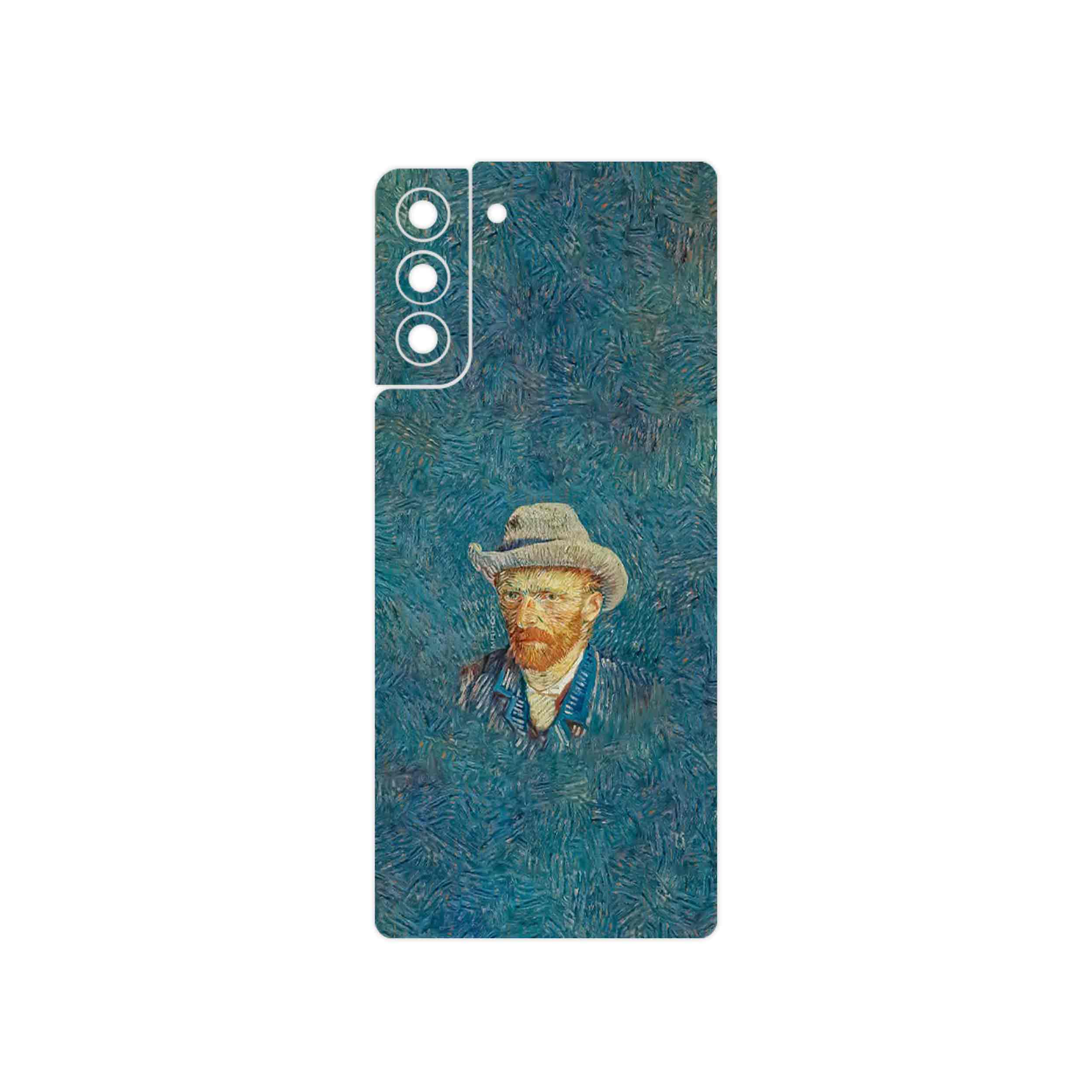 برچسب پوششی ماهوت مدل Self portrait with a gray felt hat مناسب برای گوشی موبایل سامسونگ Galaxy S21 Plus 5G