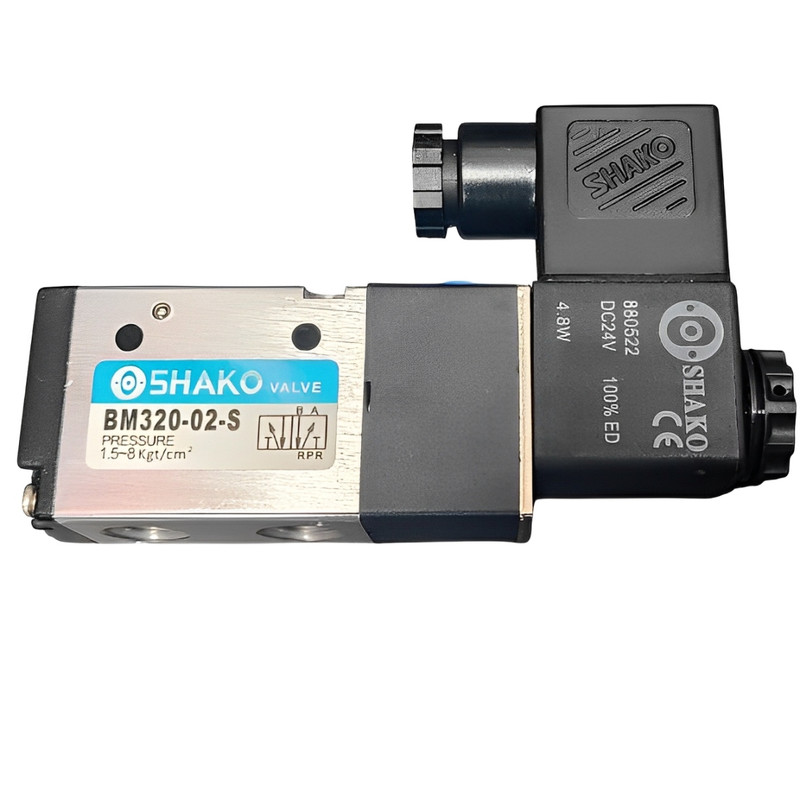 شیر برقی پنوماتیک بادی شاکو مدل BM320-02-S 3-2 1/4 220V شیر برقی پنوماتیک بادی شاکو مدل BM320-02-S 3-2 1/4 220V