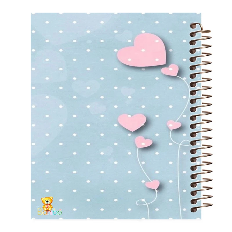 دفتر نقاشی 50 برگ بانیبو مدل قلب  کد 181