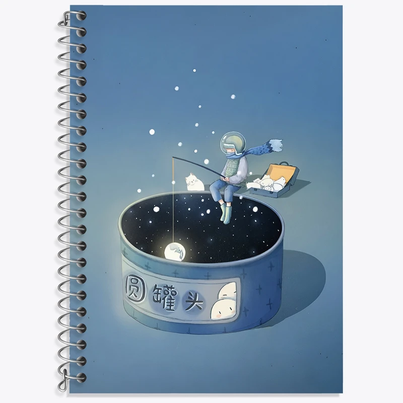 دفتر نت موسیقی 50 برگ خندالو طرح پسر و ماه کد N3078