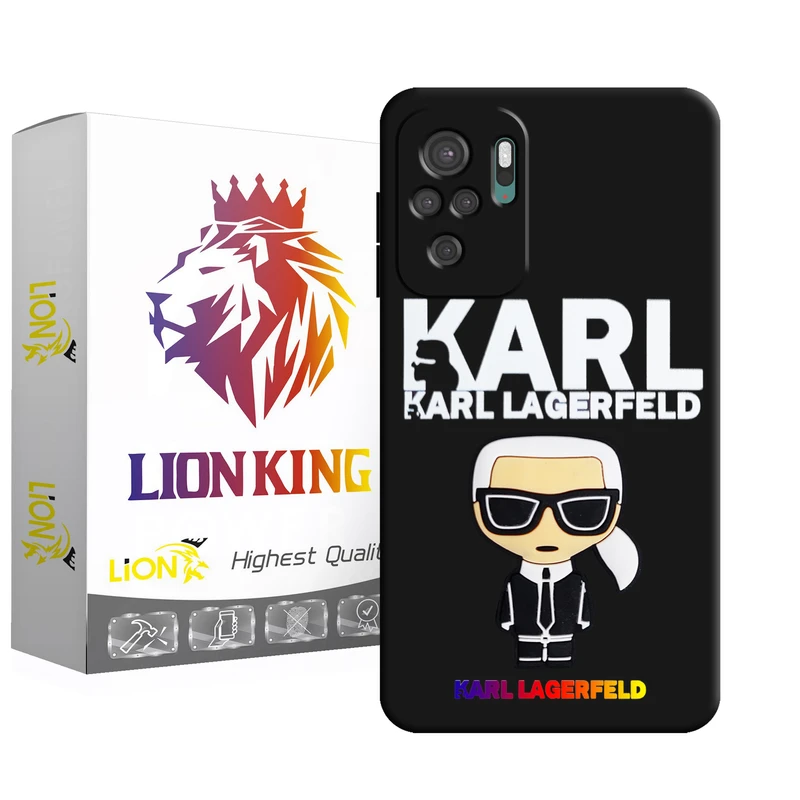 کاور لاین کینگ مدل مرد عینکی 3D مناسب برای گوشی موبایل شیائومی Redmi Note10/10S