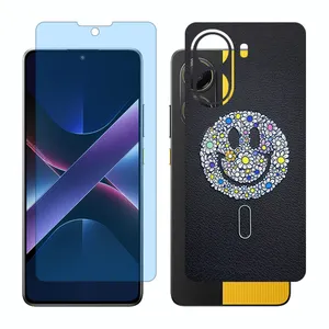 Glass Together model anti blue screen protector suitable for Xiaomi Poco X7 Pro mobile phone with back cover sticker