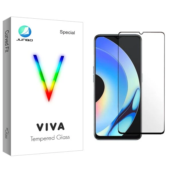 محافظ صفحه نمایش شیشه ای جانبو مدل Viva مناسب برای گوشی موبایل ریلمی 10s