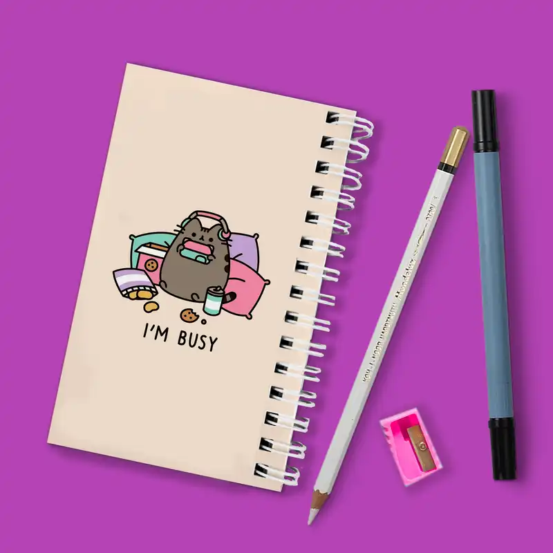 دفترچه یادداشت مدل to do list طرح گربه فانتزی کد abc-9389