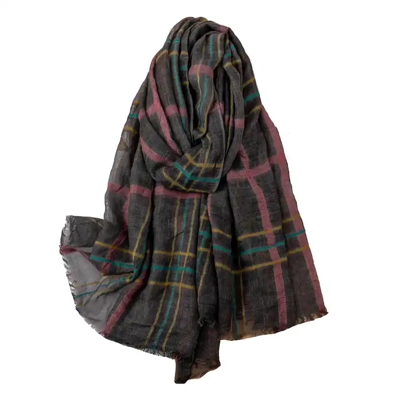 شال زنانه مدل چهارخانه