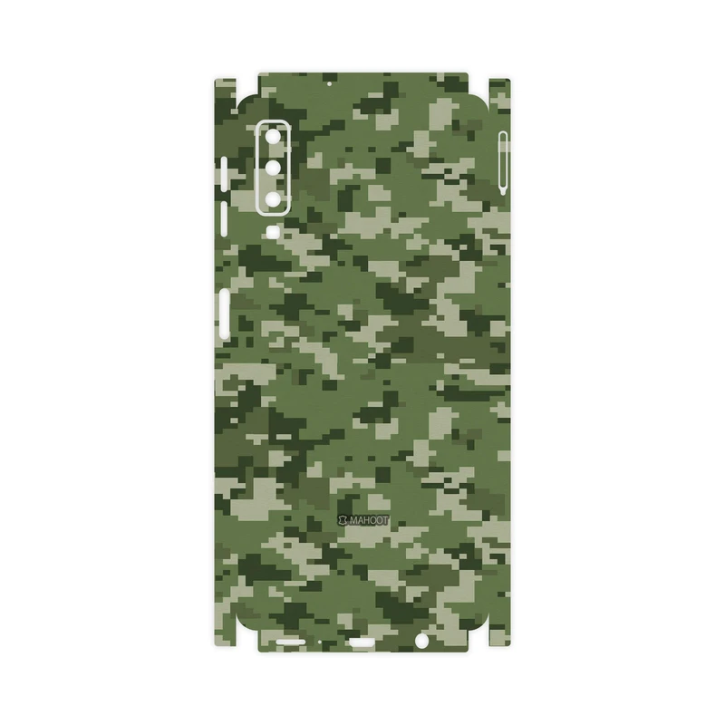 برچسب پوششی ماهوت مدل Army-Green-Pixel-FullSkin مناسب برای گوشی موبایل سامسونگ Galaxy A7 2018