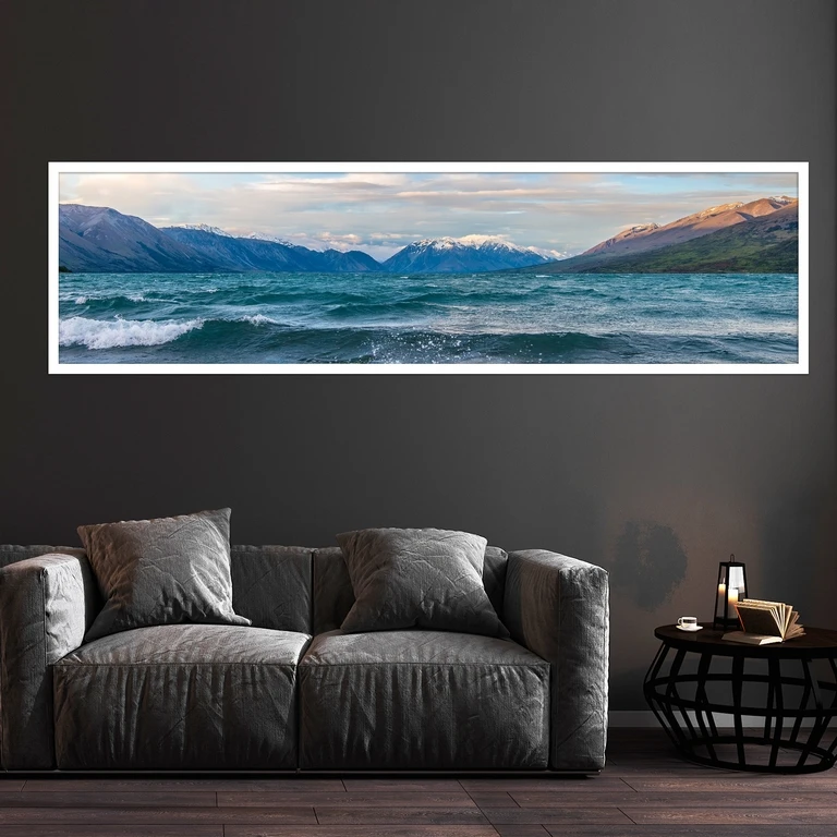 تابلو بکلیت طرح منظره دریاچه مدل کشیده W-7640