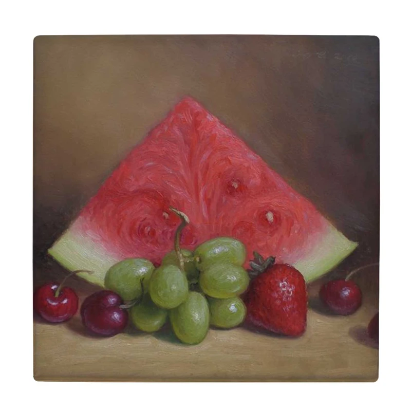 زیر لیوانی طرح نقاشی میوه ها کد    3852962_1850