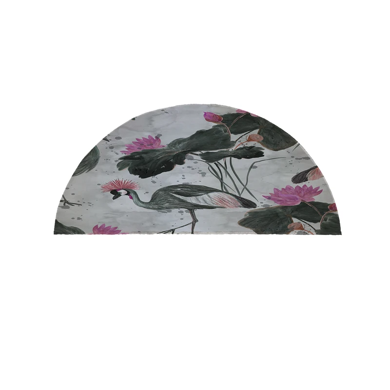 پادری مدل نیم دایره طرح طاوس کد 5070 سایز 90×45 سانتی متر