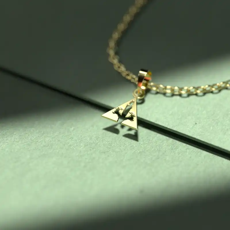 گردنبند طلا 18 عیار زنانه مدوپد مدل دایره اسلیمی کد ZZ1046