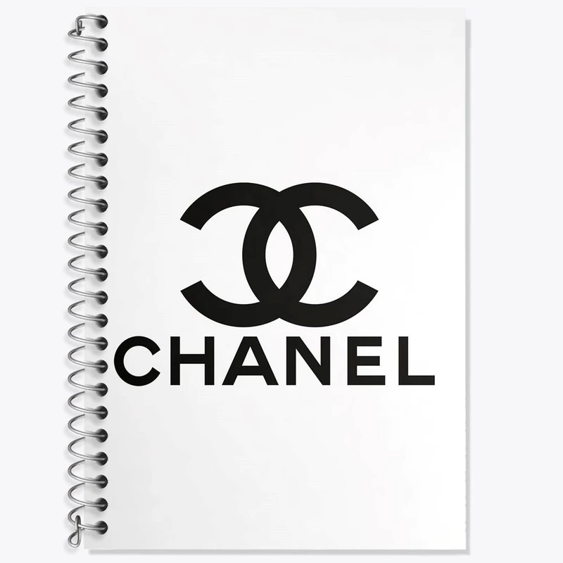 دفتر زبان 50 برگ خندالو مدل دو خط طرح چنل Chanel کد 8417