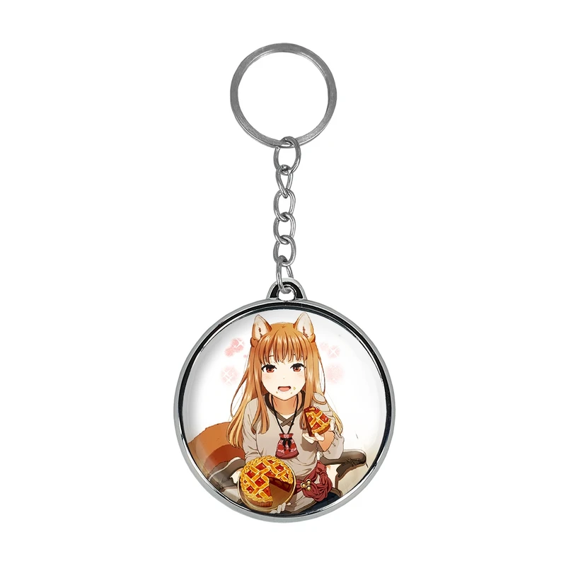 جاکلیدی خندالو طرح هولو انیمه ادویه و گرگ مدل دوطرفه کد 3609436095