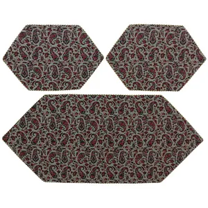 ست 3 تکه رومیزی ترمه کد TRSETE56