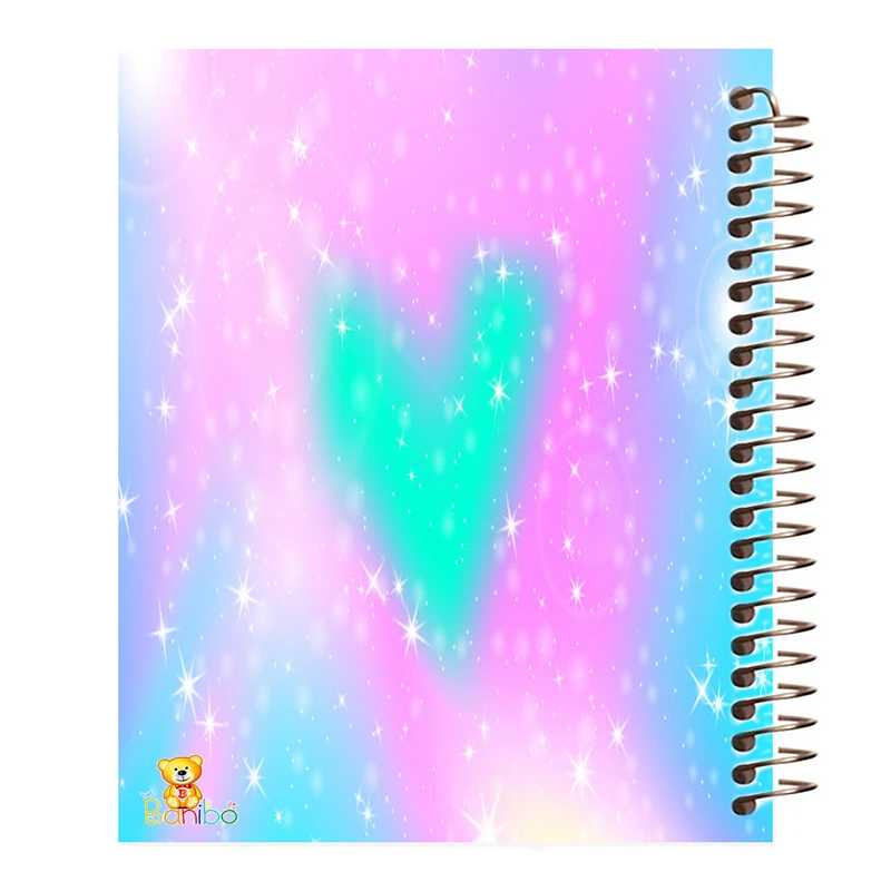 دفتر مشق 100 برگ بانیبو طرح قلب کد 481