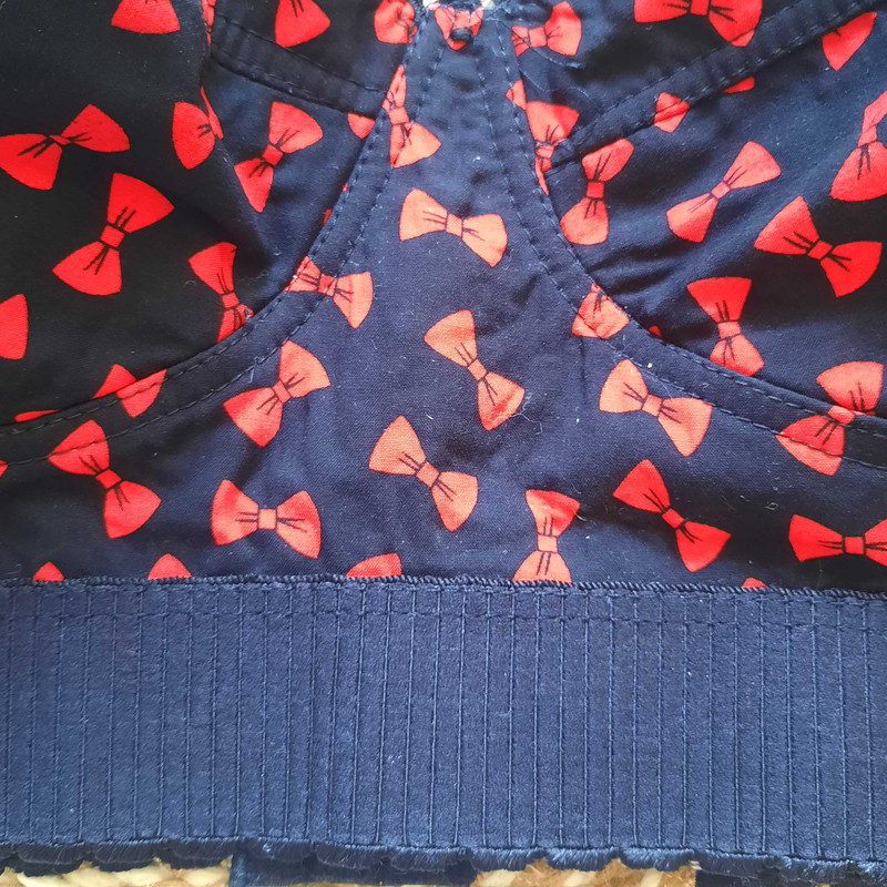 سوتین زنانه مدل کتان تمام نخ طرح کش پهن