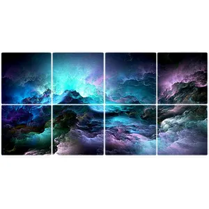 تایل سقفی آسمان مجازی طرح کهکشان کد ST 7096-8 سایز 60x60 سانتی متر مجموعه 8عددی