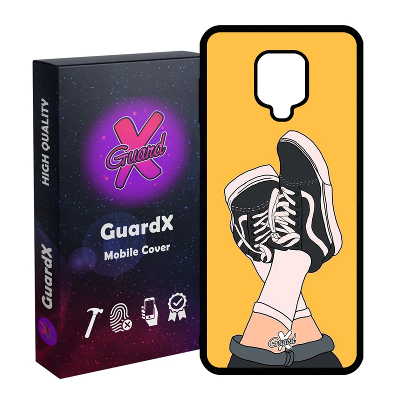 کاور گارد ایکس طرح Shoes مدل Glass10051 مناسب برای گوشی موبایل شیائومی Redmi Note 9S / Note 9 Pro / Note 9 Pro Max
