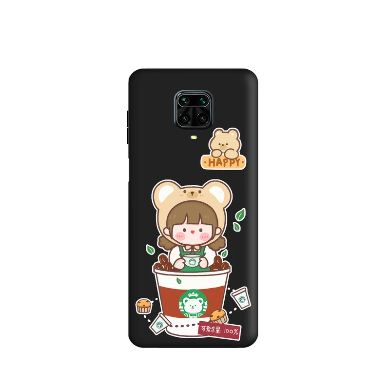 کاور قاب گارد طرح دختر استارباکس کد a3537 مناسب برای گوشی موبایل شیائومی Redmi Note 9s / Redmi Note 9 Pro