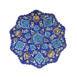 بشقاب میناکاری طرح ترنج مدل 20048