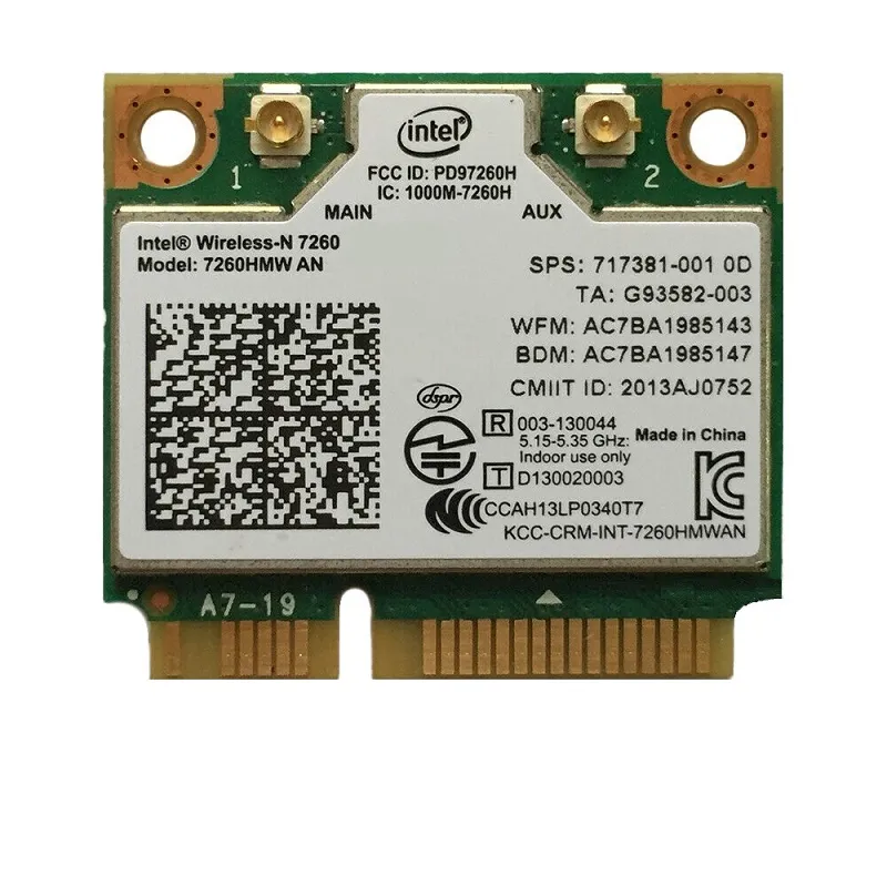 کارت شبکه اینتل مدل N-7260