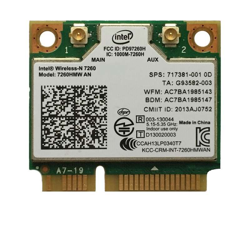 کارت شبکه اینتل مدل N-7260 کارت شبکه اینتل مدل N-7260