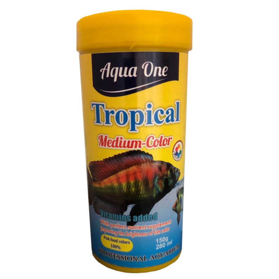 غذای ماهی آکواوان مدل Tropical-m وزن 150 گرم