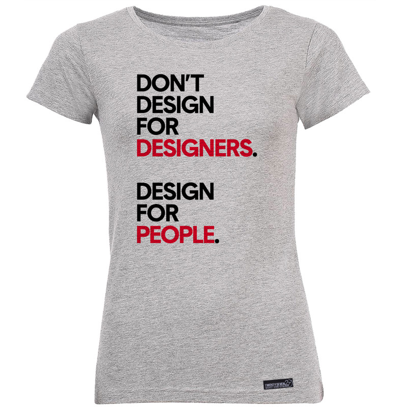 تی شرت آستین کوتاه زنانه 27 مدل Design for People کد MH1573