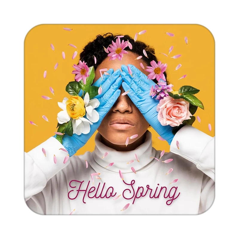 زیر لیوانی کاکتی طرح گل مدل mp16303