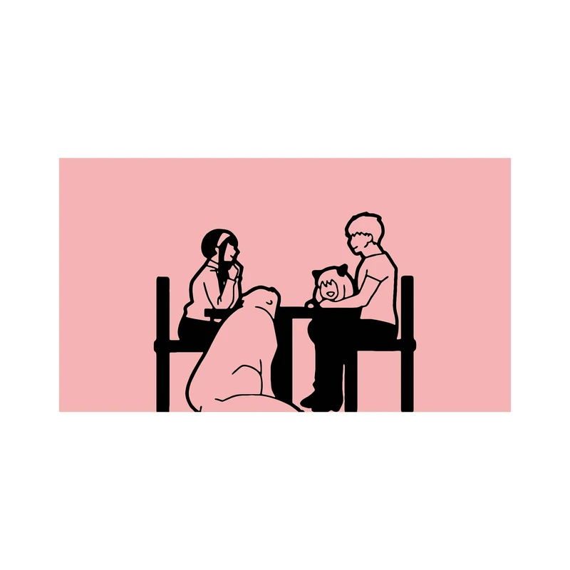 استیکر لپ تاپ و موبایل مدل انیمه طرح خانواده جاسوس آنیا فورگر کد 3049