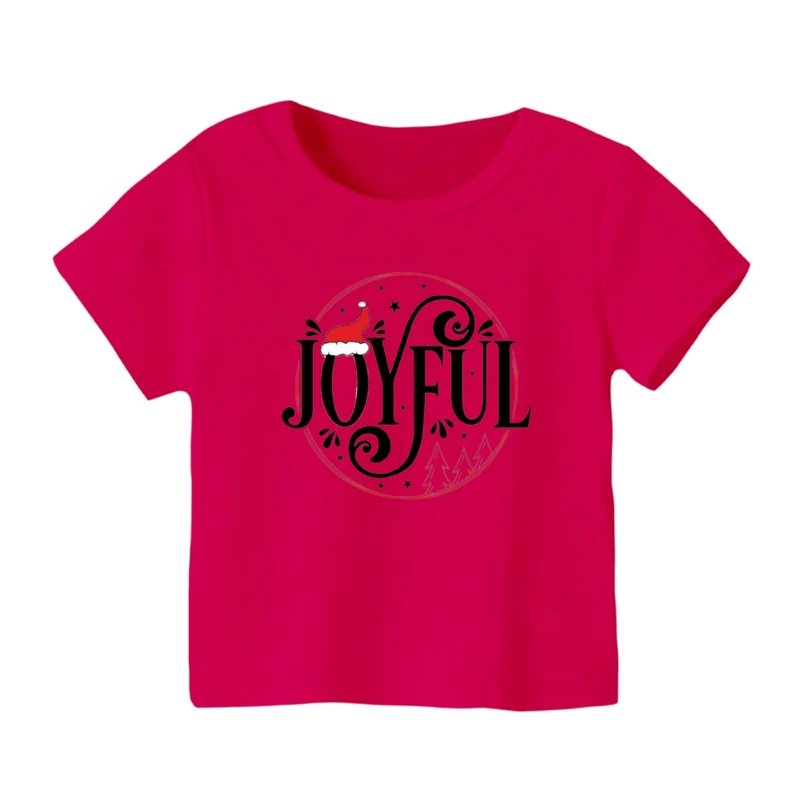 تی شرت آستین کوتاه بچگانه مدل نوشته کریسمس کد 10