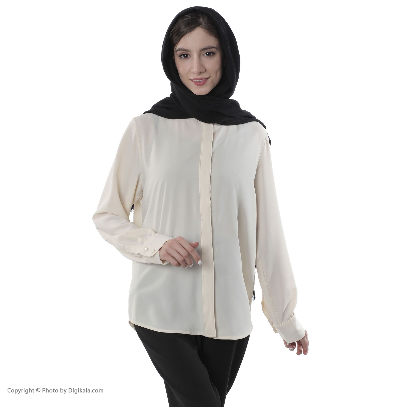 شومیز زنانه زیبو مدل 011315-MILK -  - 6