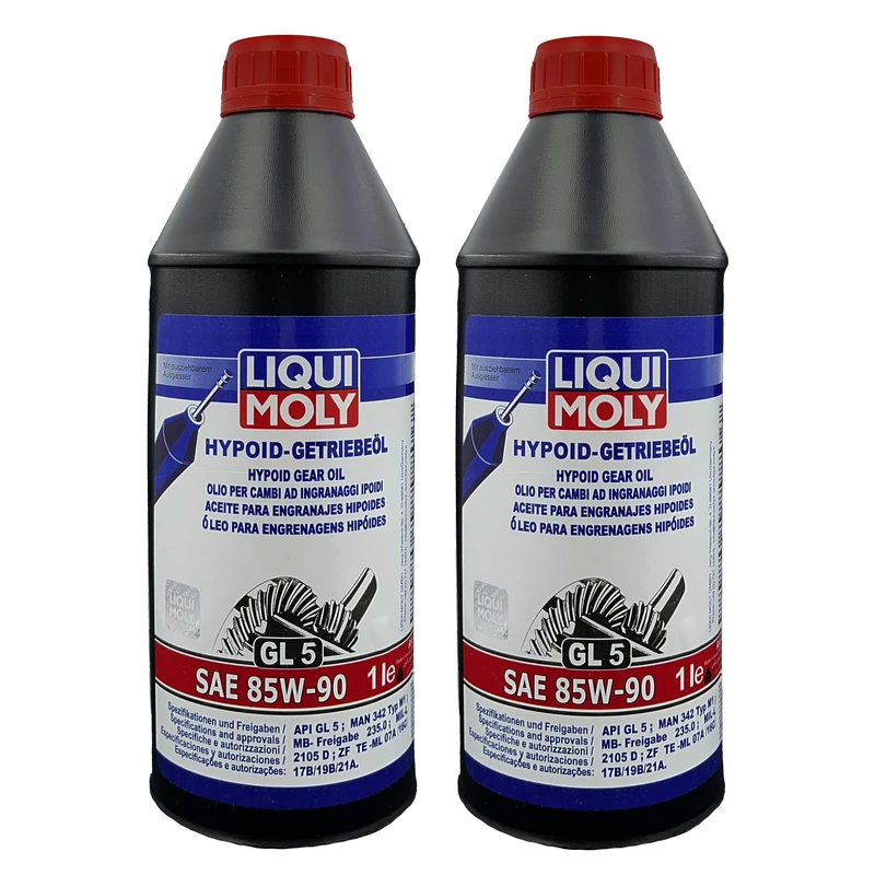 روغن گیربکس دستی لیکومولی مدل 85W-90 GL5 حجم 1 لیتر بسته 2 عددی