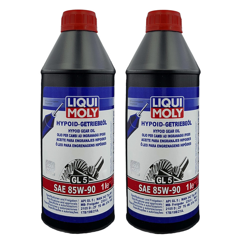 روغن گیربکس دستی لیکومولی مدل 85W-90 GL5 حجم 1 لیتر بسته 2 عددی