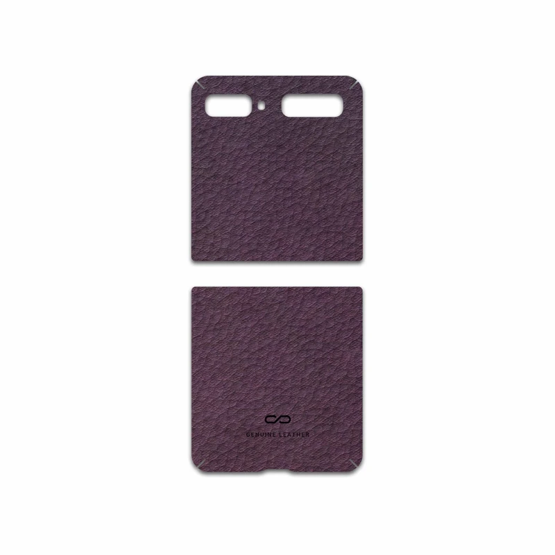 برچسب پوششی ماهوت مدل Purple-Leather مناسب برای گوشی موبایل سامسونگ Galaxy Z Flip