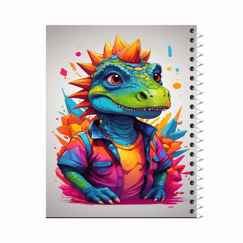 دفتر نقاشی 60 برگ طرح دایناسور کد 001