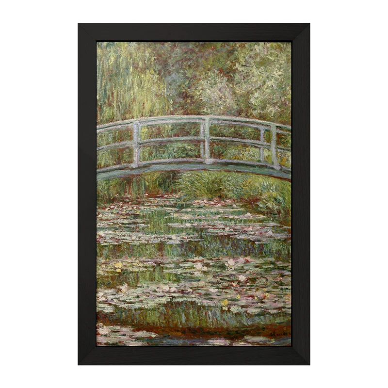 تابلو خندالو مدل برکه نیلوفر آبی کلود مونه کد 36843