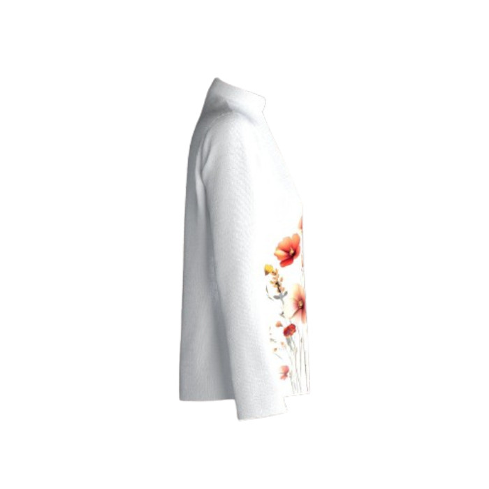 شومیز آستین بلند زنانه مدل لینن چاپی فلورا