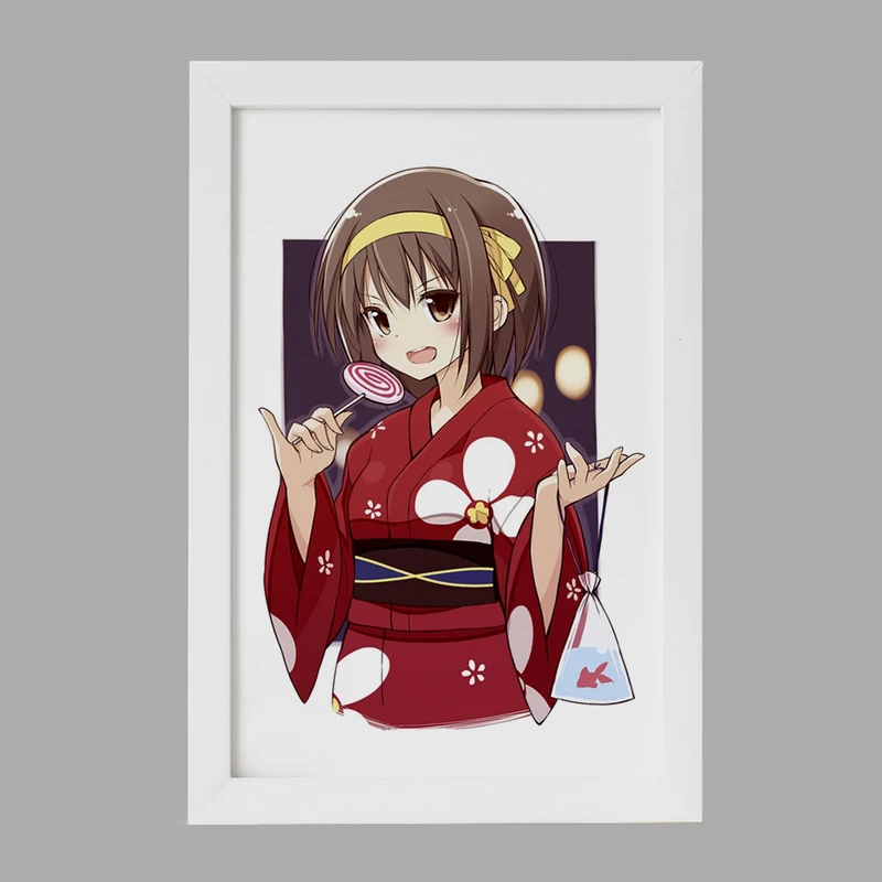 تابلو خندالو مدل هاروهی انیمه ناپدید شدن هارومی سوزومیا The Disappearance of Haruhi Suzumiya  کد 23160