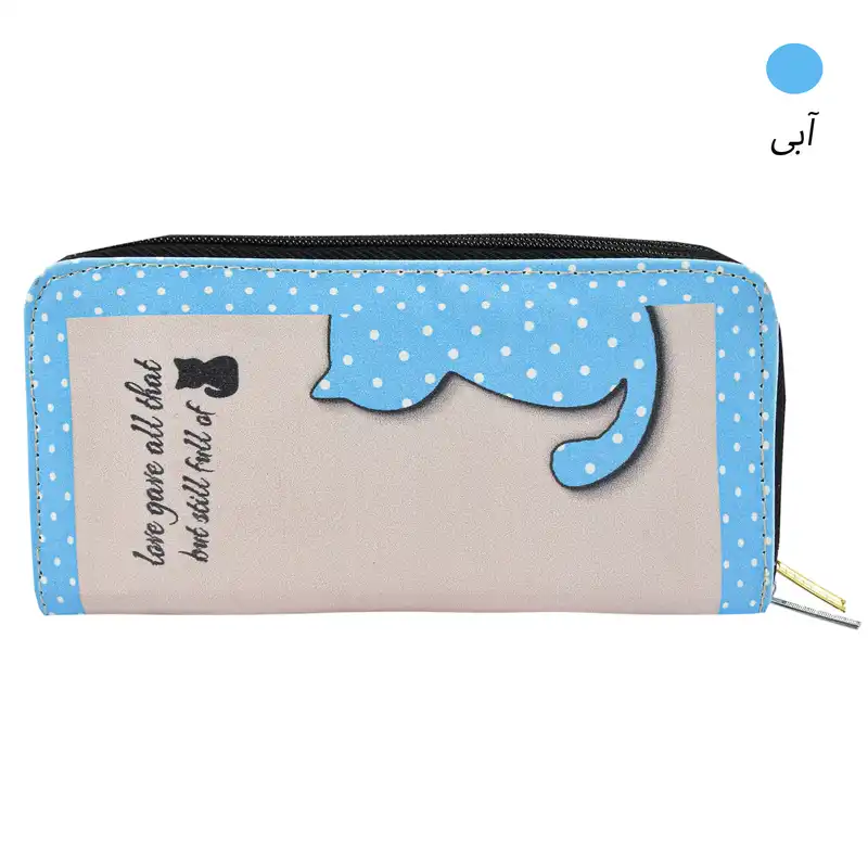کیف پول زنانه مدل گربه خال خالی 8511
