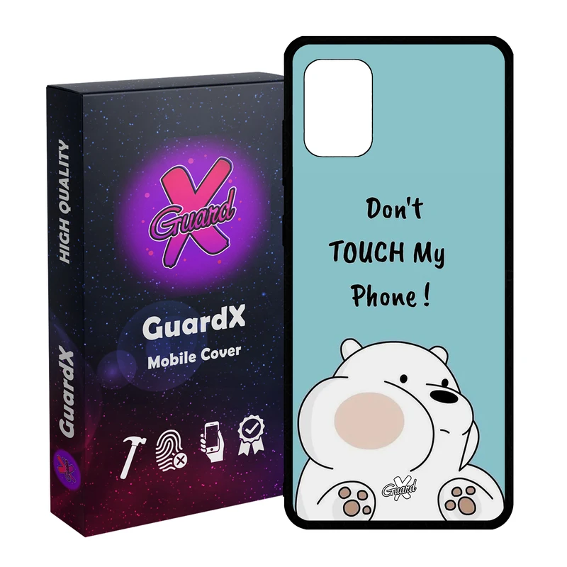 کاور گارد ایکس طرح خرس کله فندقی مدل Glass10535 مناسب برای گوشی موبایل سامسونگ Galaxy A31
