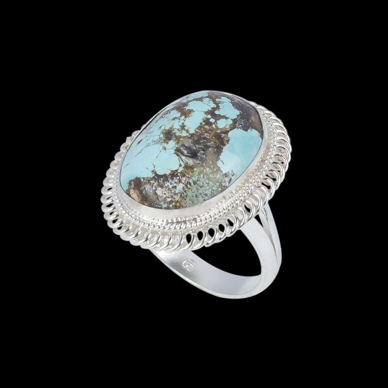 انگشتر نقره زنانه مدل تابیده کد NG5020