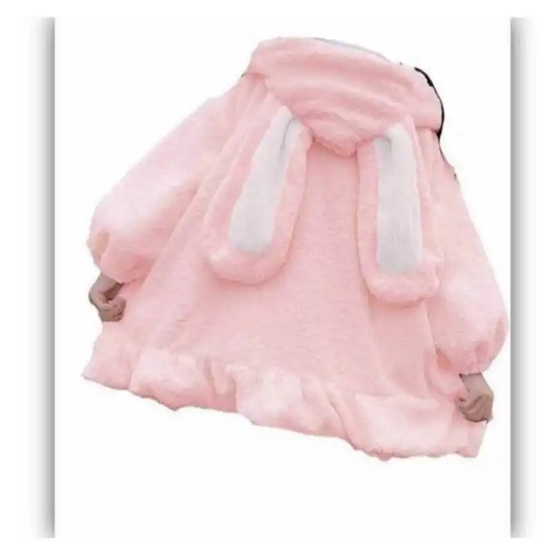 پالتو زنانه مدل گوش دار پنبه ای