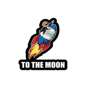 استیکر پارچه و لباس پاد آفرین مدل THE MOON کد 0496