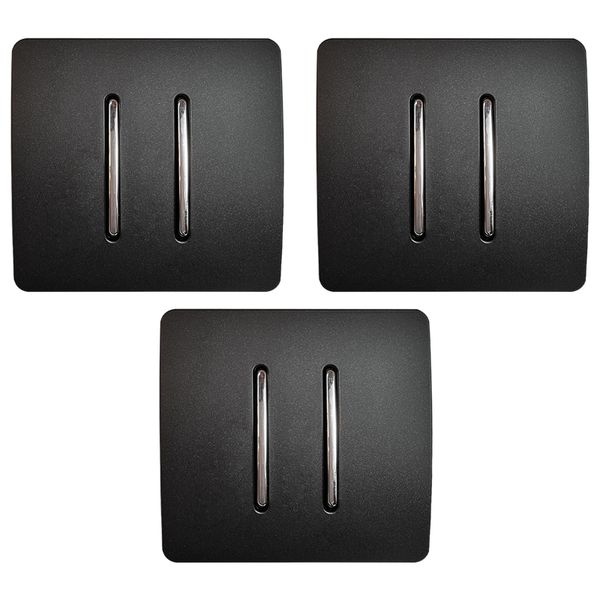 کلید دوپل صنایع آسیا الکتریک مدل MSH-SLV بسته 3 عددی