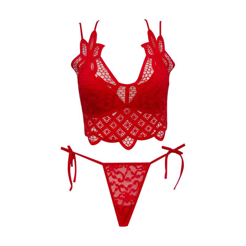 ست شورت و نیم تنه زنانه مدل گیپوری کد 373 