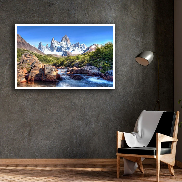 تابلو بکلیت طرح منظره طبیعت تابستانی و دریاچه مدل W-D1903