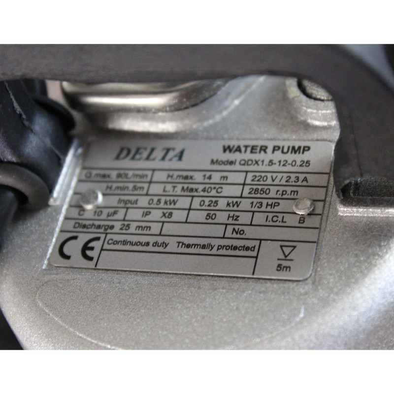 پمپ کف کش دلتا مدل QDX 1.5-12-0.25