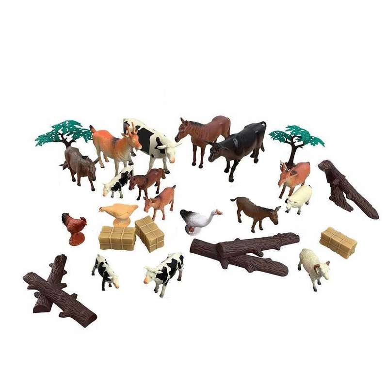 فیگور حیوانات انیمال پلنت مدل Farm Animals کد D6812 مجموعه 28 عددی