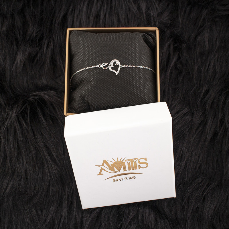 دستبند نقره زنانه آمیتیس مدل قو AMT-D038 دستبند نقره زنانه آمیتیس مدل قو AMT-D038