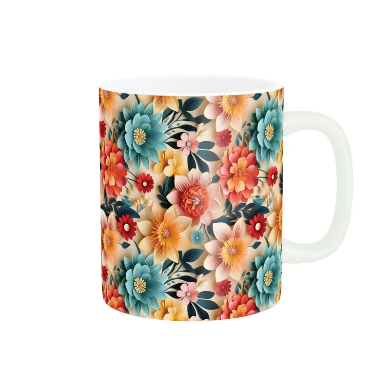 ماگ پاد آفرین مدل گل کد DKC742